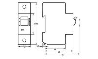 Jistič DMCB 2 C100-1 1-pol., C-charakt., 100 A, 20 kA DOEPKE 09915071