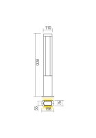 Sloupkové svítidlo DOLMEN ST H80 LED SMD 13W IP54 DG 3000K REDO 90125
