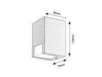 CERNON GU10 1x 7W IP4 černá RABALUX 77054