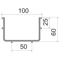 KOPOS INOXDZ 60X100BIX ŽLAB DRÁTĚNÝ NEREZOVÝ