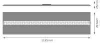 Panelové svítidlo LEDVANCE PANEL LOUVER 1200 V 27.5W 840 U16 BK