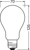 LEDVANCE LED CLASSIC A P 17W 827 Frosted E27