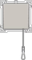 Středový kryt se šňůrovým mechanismem-LIGHT GREY NIKO 102-63906