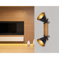 Nástěnné svítidlo GÜNTHER hnědá 2xE27, max. 60W 230V GLOBO 15466S-2