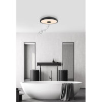 Stropní svítidlo RAFFY černá LED 18W 820lm RGB LED 3W 3000-6500K GLOBO 41366B