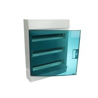 Nástěnná rozvodnice ABB IP41/54M, Mistral41W vč. N/PE, průhledná dvířka
