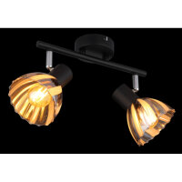 Nástěnné svítidlo ZACHERY černá matná 2x40W E14 IP20 GLOBO 54315S-2
