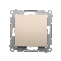 Ovládač zapínací, řazení 1/0, bez piktogramu, 16AX 250V, zlatá matná