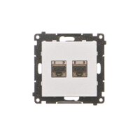 T62E.01/143 Zásuvka datová 2 násobná stí