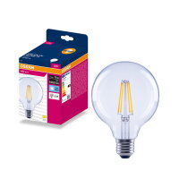 LED FILAMENT GLOBE VALUE 7.5W 4000K Clear E27 OSRAM 4099854570261