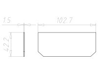 Dělící přepážka pro krabici 105x105 mm, do dutých stěn KAISER 9195-20