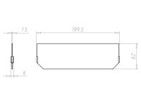 Dělící přepážka pro krabici 235x205 mm, do dutých stěn KAISER 9197-20