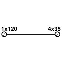 Distribuční blok DTB 120/4x35 šedý ELEKTRO BEČOV UB12035.21