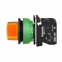 Ovl. Otočný prosvětlený Oranž 2 pozice pevné 120V AC/DC SCHNEIDER XB5FK125G5