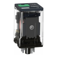 Schneider RUMC22P7 Univerzální 2P pin, 10 A, 230 V AC s LED a test. tl.