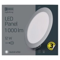 LED vestavné svítidlo PROFI, kruhové, bílé, 12,5W neutrální bílá EMOS ZD1232