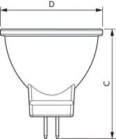 LED žárovka CorePro LEDspot 2.3-20W 827 MR11 36D Philips 871869965948600