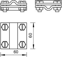 křížová svorka 253 8-10 V4A