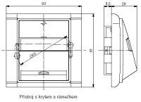Kryt zásuvky telefonní 5013E-A00213 01 bílá/ledová bílá Element Time ABB