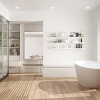 BELI R 10 zápustná mléčný akryl 230V LED 8W IP65 3000K RENDL R13430