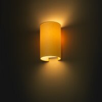 RON W 15/25 nástěnná Chintz meruňková/bílé PVC 230V E27 28W RENDL R11509