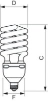 "Philips Žárovka Tornado High Lumen 60W CDL E27 1CT/6