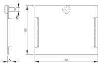 OBO MTU B Záslepka 62x66x4,5 sytě černá Ocel pásově zinkováno DIN EN 10346