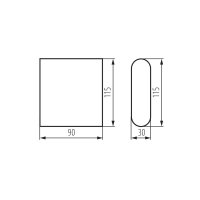 Nástěnné LED svítidlo GARTO LED EL 8W-GR KANLUX 29270