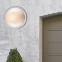 Stropní a nástěnné svítidlo Iveta bílá 60W IP54 E27 COMPOLUX 916911/08