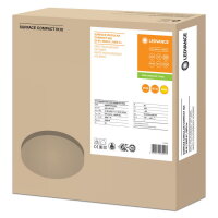 Přisazené svítidlo LEDVANCE SURFACE COMPACT IK10 24 W 3000 K IP65 WT