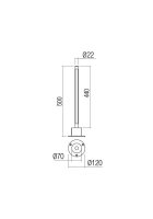 Stojací lampa WIKI ST500 LED SMD 5W IP65 3000K DG REDO 90434