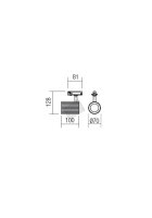 Bodové svítidlo DELPHI PR 1X50W GU10 GD REDO 01-2587