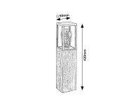 WALES dub E27 1x 60W IP44 dub RABALUX 7196