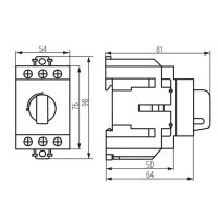 KMI-R-3/125A Hlavní vypínač KANLUX 23239
