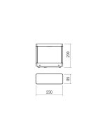 Sloupkové svítidlo WAKE ST LED 8W IP65 DG 3000K 200MM REDO 90580