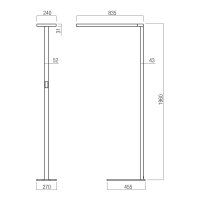 XSPECTER FLOOR LAMP TOUCH DIM. 80W (24W/