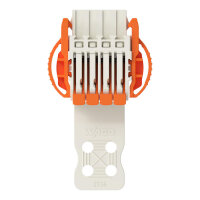 1vodičová pružinová svorkovnice, Páčka, Push-in CAGE CLAMP, Světle šedá