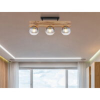Stropní svítidlo MOITAS černá 3xE27 40W 230V GLOBO 15656-3D