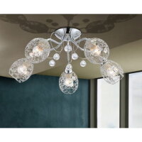 Stropní svítidlo KORDULA chrom 5xE14, max. 40W 230V GLOBO 56689-5