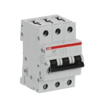 S203M-K6 3 fázový jistič 6 A char. K 10kA ABB 2CDS273001R0377