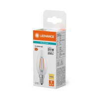 Světelný zdroj LED CLASSIC B V 2.5W 830 Clear E14 LEDVANCE 4099854484179