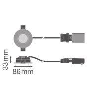 SPOT COMBO FIRE RATED FIX MS FPFIX V 6W MS827 DIM IP65 WT LEDVANCE 4099854459894