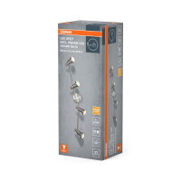 Stropní svítidlo LEDVANCE LED SPOT BRUSHED SILVER GU10 4 x 2.6W 2700K