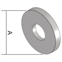 INOXPVL 8 IX PODLOŽKA VELKÁ NEREZOVÁ