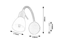 SOMA černá E14 1x MAX 40W IP20
