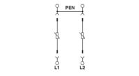 Svodič přepětí typu 2 VAL-MS 230/2+0 PHOENIX CONTACT 2800103