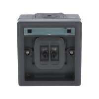 ATLAS 2K IP55 Přepínač střídavý č.6, antracitový FAMATEL 19075-09