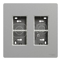 Centrální jednotka NOVÁ UNICA SYSTEM+ 2x4 moduly vertikální povrchová, Aluminium