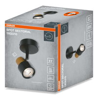 LED SPOT SECTORAL BLACK 1XGU10 OSRAM 4099854588747