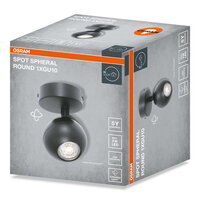 LED SPOT SPHERAL BLACK 1XGU10 OSRAM 4099854588402